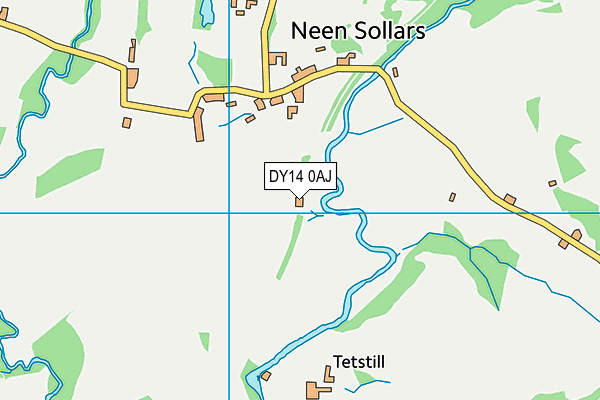 DY14 0AJ map - OS VectorMap District (Ordnance Survey)