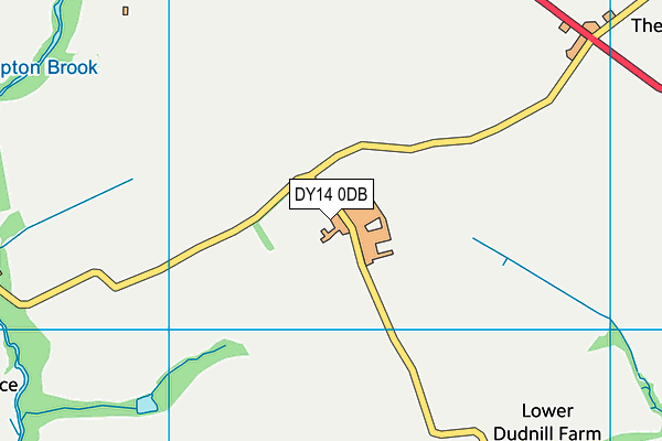DY14 0DB map - OS VectorMap District (Ordnance Survey)