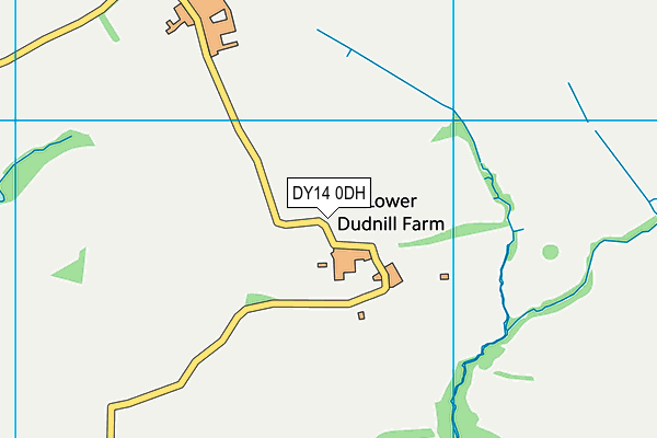 DY14 0DH map - OS VectorMap District (Ordnance Survey)
