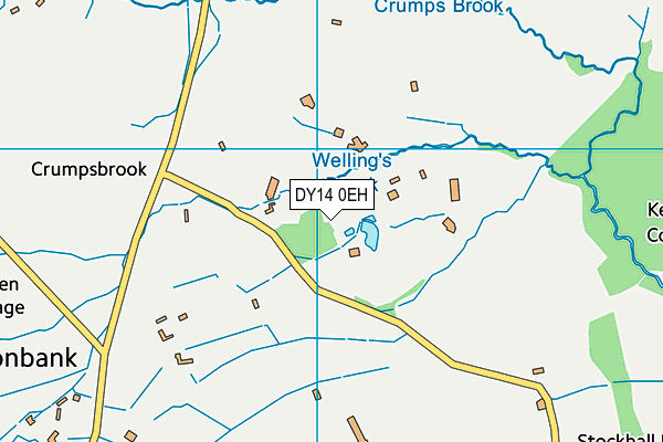 DY14 0EH map - OS VectorMap District (Ordnance Survey)