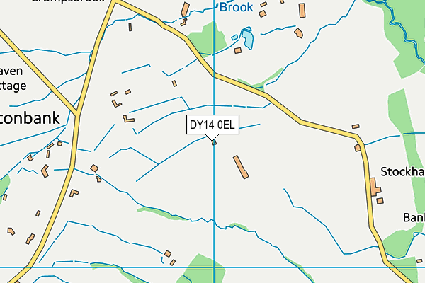 DY14 0EL map - OS VectorMap District (Ordnance Survey)