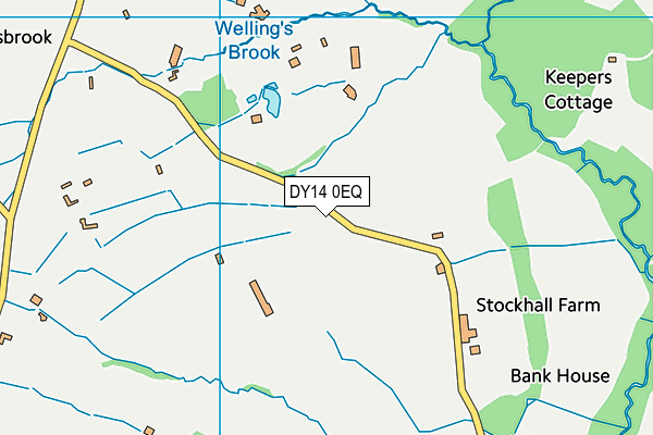 DY14 0EQ map - OS VectorMap District (Ordnance Survey)
