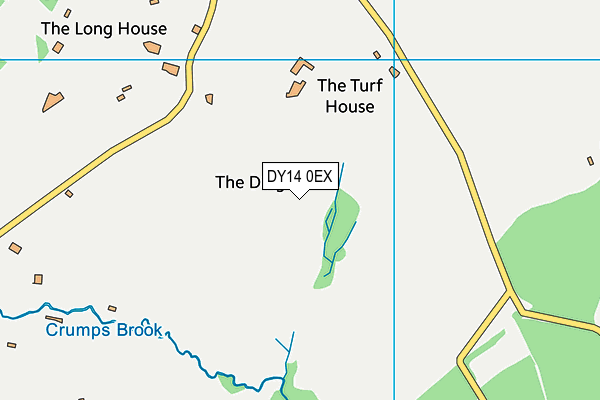 DY14 0EX map - OS VectorMap District (Ordnance Survey)