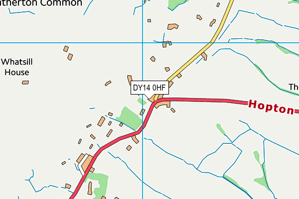 DY14 0HF map - OS VectorMap District (Ordnance Survey)