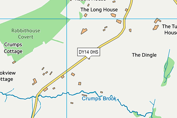 DY14 0HS map - OS VectorMap District (Ordnance Survey)