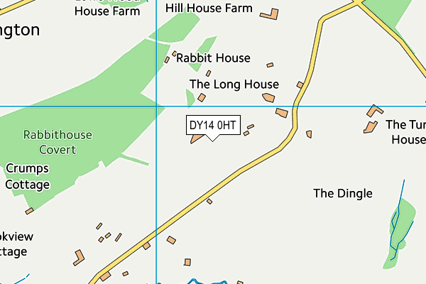 DY14 0HT map - OS VectorMap District (Ordnance Survey)