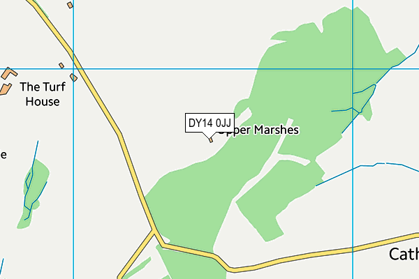 DY14 0JJ map - OS VectorMap District (Ordnance Survey)
