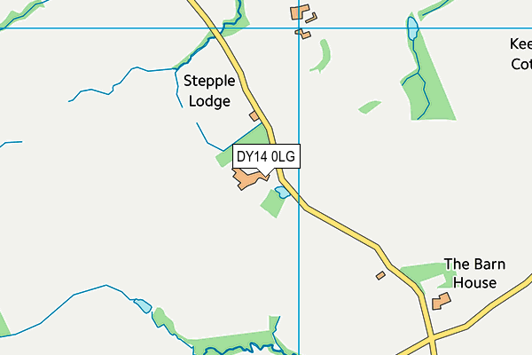 DY14 0LG map - OS VectorMap District (Ordnance Survey)