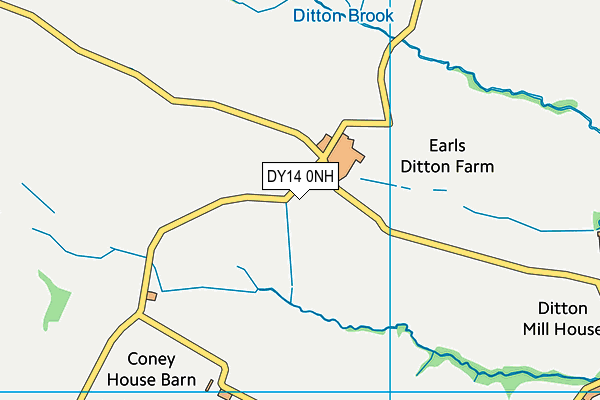 DY14 0NH map - OS VectorMap District (Ordnance Survey)