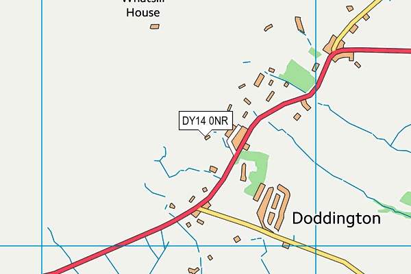 DY14 0NR map - OS VectorMap District (Ordnance Survey)