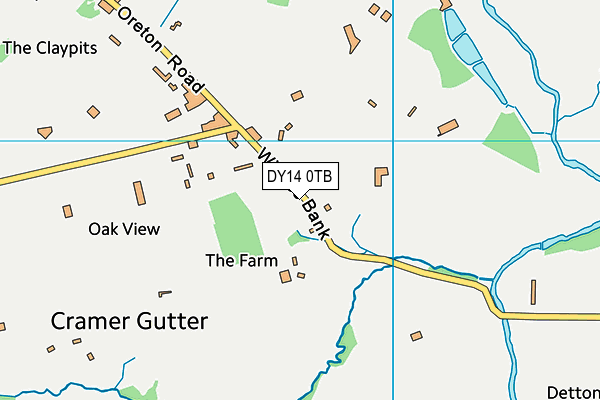 DY14 0TB map - OS VectorMap District (Ordnance Survey)