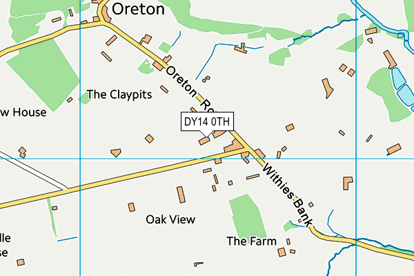 DY14 0TH map - OS VectorMap District (Ordnance Survey)