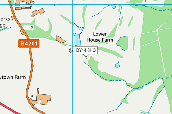 Cleobury Mortimer Golf Club map (DY14 8HQ) - OS VectorMap District (Ordnance Survey)