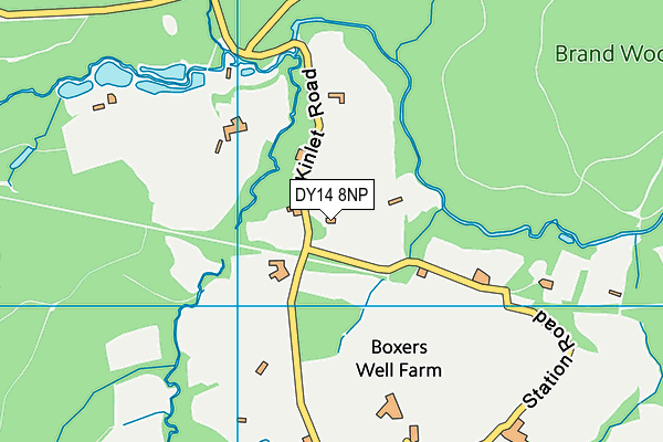 DY14 8NP map - OS VectorMap District (Ordnance Survey)