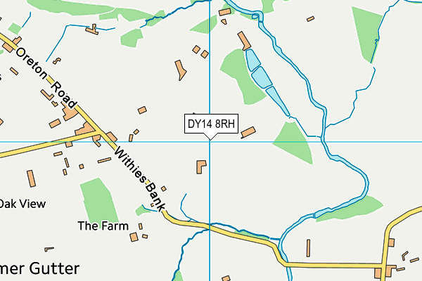 DY14 8RH map - OS VectorMap District (Ordnance Survey)