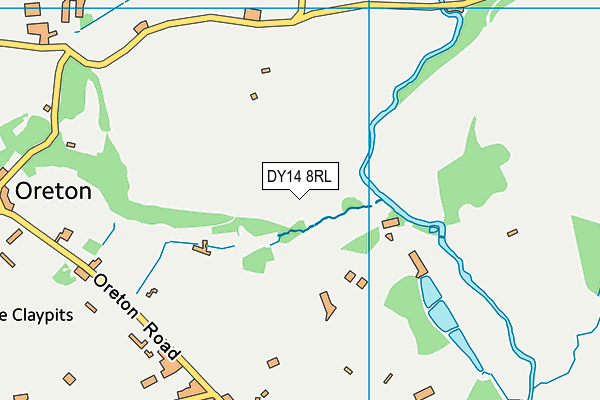 DY14 8RL map - OS VectorMap District (Ordnance Survey)