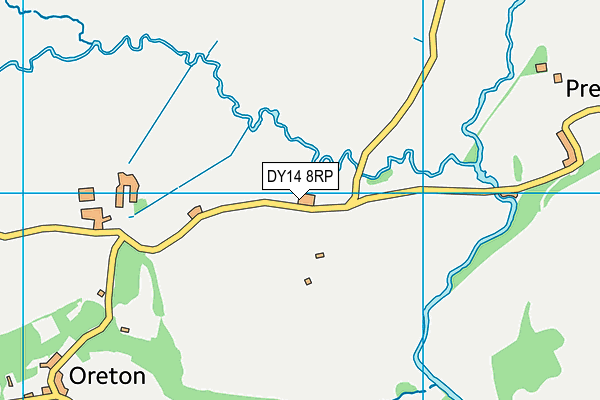 DY14 8RP map - OS VectorMap District (Ordnance Survey)