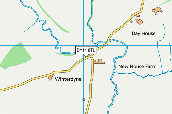 DY14 8TL map - OS VectorMap District (Ordnance Survey)