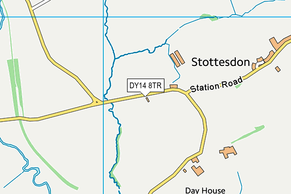 DY14 8TR map - OS VectorMap District (Ordnance Survey)