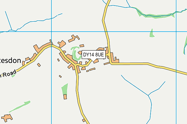 DY14 8UE map - OS VectorMap District (Ordnance Survey)