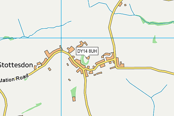 DY14 8UH map - OS VectorMap District (Ordnance Survey)