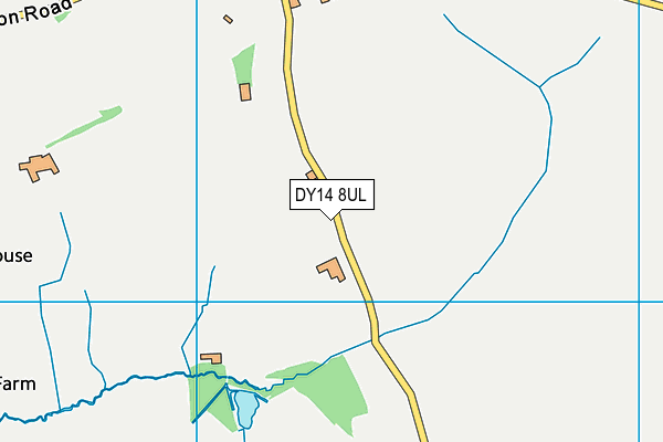 DY14 8UL map - OS VectorMap District (Ordnance Survey)