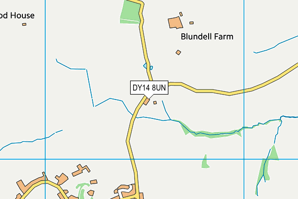 DY14 8UN map - OS VectorMap District (Ordnance Survey)