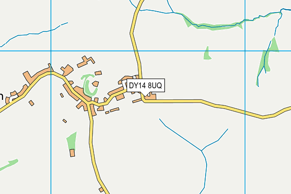 DY14 8UQ map - OS VectorMap District (Ordnance Survey)