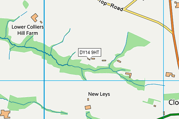 DY14 9HT map - OS VectorMap District (Ordnance Survey)