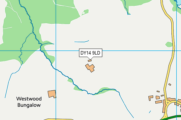 DY14 9LD map - OS VectorMap District (Ordnance Survey)