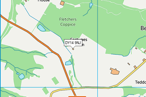 DY14 9NJ map - OS VectorMap District (Ordnance Survey)