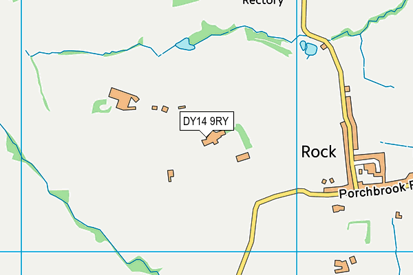 DY14 9RY map - OS VectorMap District (Ordnance Survey)