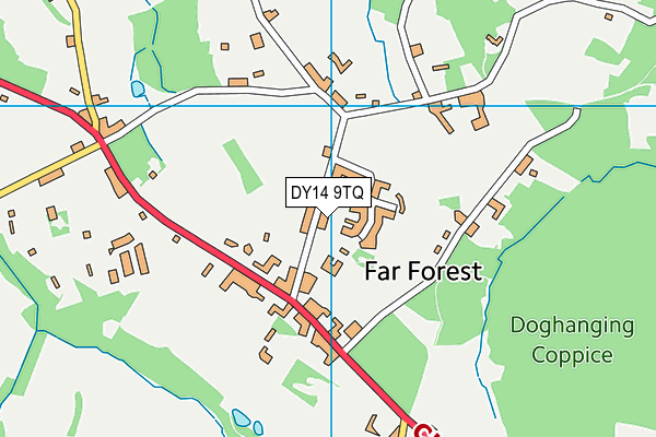 Far Forest Lea Memorial Ce Primary School map (DY14 9TQ) - OS VectorMap District (Ordnance Survey)