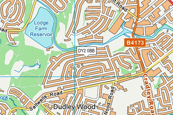 DY2 0BB map - OS VectorMap District (Ordnance Survey)