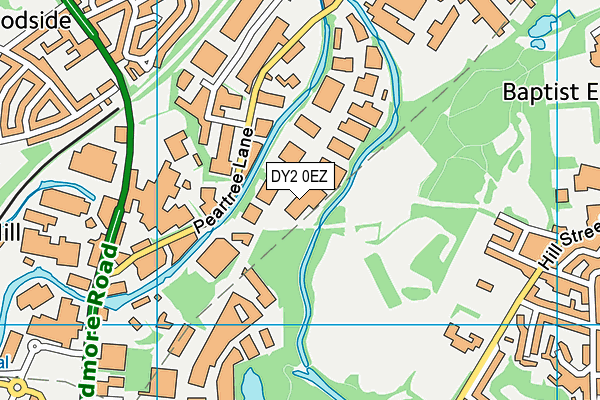 DY2 0EZ map - OS VectorMap District (Ordnance Survey)