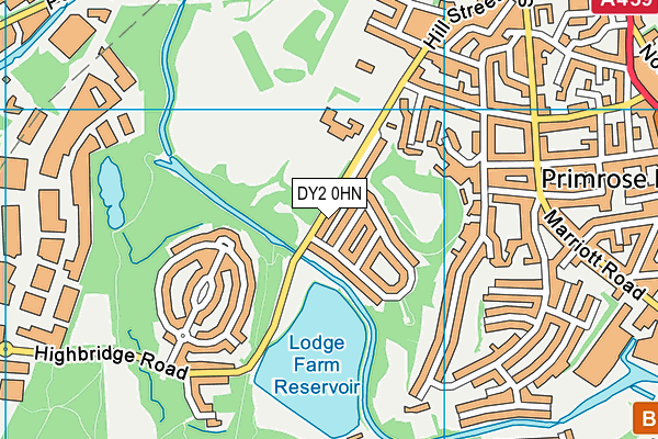 DY2 0HN map - OS VectorMap District (Ordnance Survey)