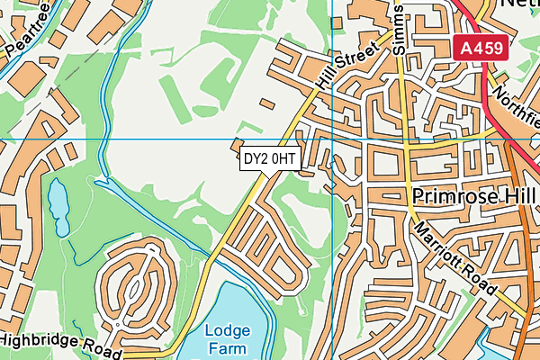 DY2 0HT map - OS VectorMap District (Ordnance Survey)