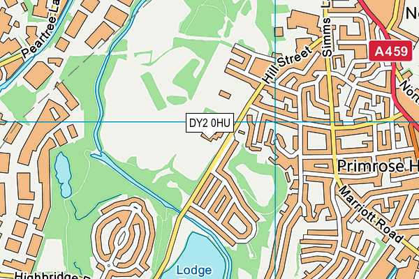 Netherton CofE Primary School map (DY2 0HU) - OS VectorMap District (Ordnance Survey)
