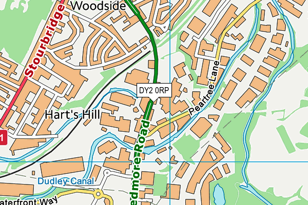 DY2 0RP map - OS VectorMap District (Ordnance Survey)