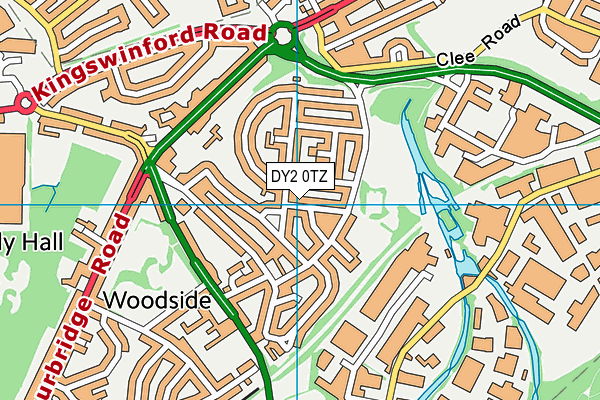 DY2 0TZ map - OS VectorMap District (Ordnance Survey)