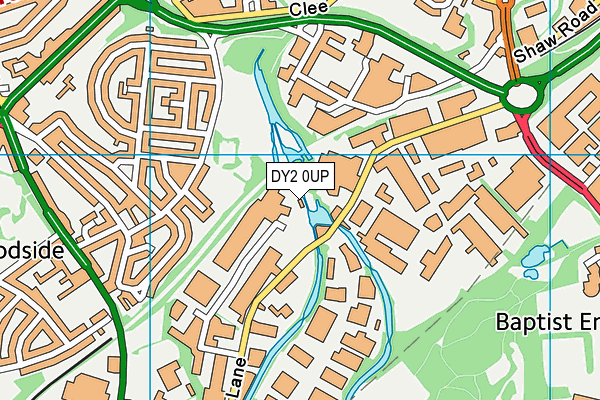 DY2 0UP map - OS VectorMap District (Ordnance Survey)