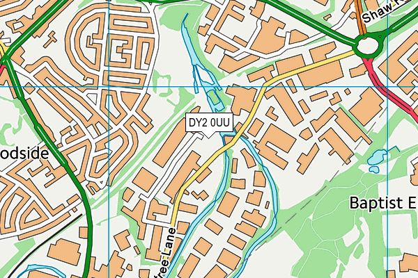 DY2 0UU map - OS VectorMap District (Ordnance Survey)