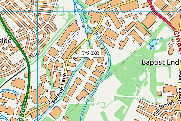 DY2 0XQ map - OS VectorMap District (Ordnance Survey)