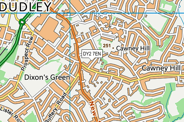 DY2 7EN map - OS VectorMap District (Ordnance Survey)