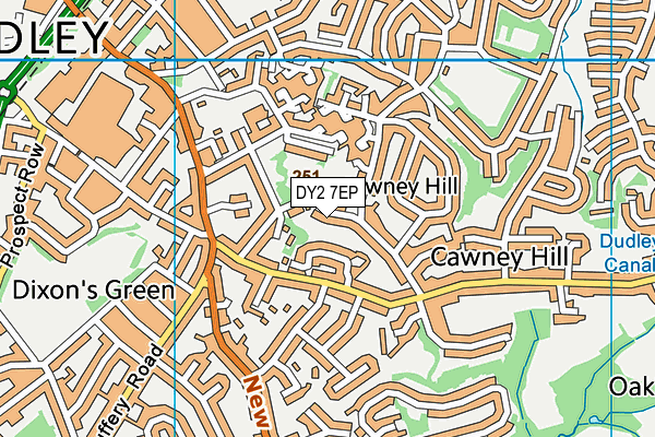DY2 7EP map - OS VectorMap District (Ordnance Survey)