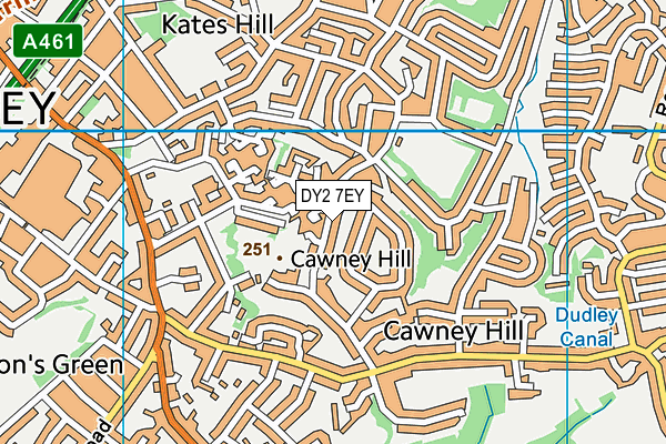 DY2 7EY map - OS VectorMap District (Ordnance Survey)