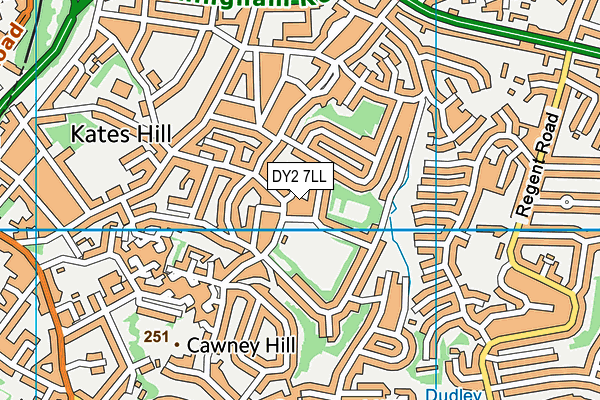 DY2 7LL map - OS VectorMap District (Ordnance Survey)