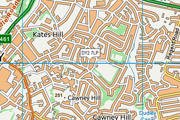 DY2 7LP map - OS VectorMap District (Ordnance Survey)