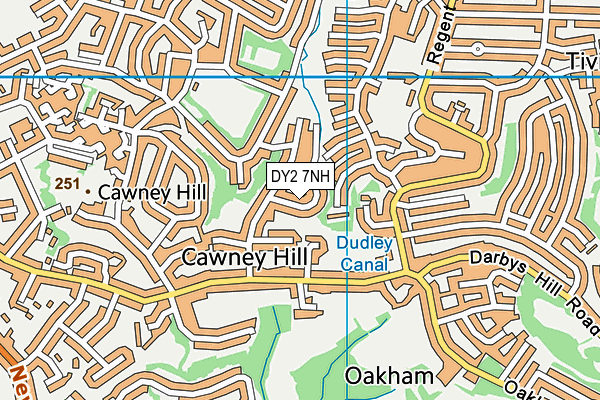DY2 7NH map - OS VectorMap District (Ordnance Survey)