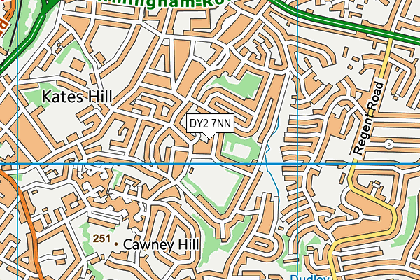 DY2 7NN map - OS VectorMap District (Ordnance Survey)